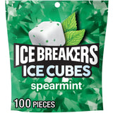 ICE BREAKERS Ice Cubes Spearmint ADA Recommended Chewing Gum – Sugar-Free Office Desk Essential for Midday Focus and Client Calls