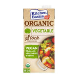 Kitchen Basics Organic Vegetable Stock – Uncluttered Pantry Swap for Bouillon Cubes, 32 oz Easy-Pour Carton