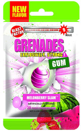 Grenades Gum Extreme Mint 30 Piece Bag – Pre-Meeting Confidence Gum for Sales Calls and Office Desks