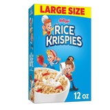 Kellogg's Rice Krispies Cereal – Fat-Free Gluten-Free Breakfast for Wellness-Minded Home Kitchens, 24oz