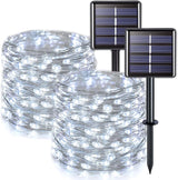JMEXSUSS 33FT Solar Fairy Lights 2 Pack, Dusk-to-Dawn Home Atmosphere Upgrade for Bedrooms, Sunrooms, and Indoor Garden Walls