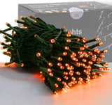 HOME LIGHTING 66ft Green Wire String Lights – July 4th Patio Lights, Red White Blue RGB with Remote and Timer