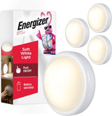 Energizer Battery-Operated Tap Light – Minimal Glow Night Light for Bookshelves, Curio Cabinets, and Hallways