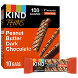 KIND THINS Peanut Butter Dark Chocolate Bars – Portable Lunchbox Add-On for School and Workday Fuel, Peanut Butter Dark Chocolate