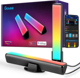 Govee Smart Light Bars for Bedroom Gaming Corner, App-Controlled RGBICWW Bias Lighting with Alexa and Google Voice Commands