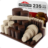 X-PROTECTOR Premium Felt Furniture Glides – Discreet Floor Protectors for Hardwood and Laminate That Keep Your Decor Intact