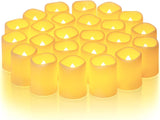 Homemory LED Outdoor Candles – Flickering Votives for Patio Dining, Bar Tops, and Backyard Ambiance, 24 Pack