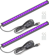 GREENIC Blacklight LED Bar 1ft USB Powered – Modern UV Accent Strip for Dorm Room Aesthetic and Home Display