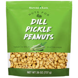 Nature's Eats Dill Pickle Peanuts 26oz – Crunchy Dill Pickle Bar Snack for Outdoor Parties and Game-Day Watching
