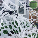 Extra Large Spider Web Netting Roll – Windproof Outdoor Halloween Decor for Yard Parties and Camping