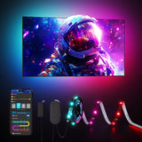 Govee Smart LED Backlight Strip – Effortless One-Strip TV Upgrade, Wi-Fi App & Voice Control