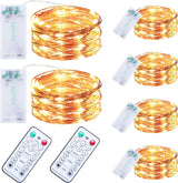 innolife Copper Wire Fairy Lights 6 Pack – Weatherproof String Lights for Pergola, Tent and Patio Decor
