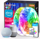 DAYBETTER Child Friendly Smart LED Strip for Teen Room – Alexa and Google Compatible with Weekly Schedule