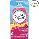 Crystal Light Drink Mix Packets – No-Fridge Flavored Water for the Gym Bag and Travel Day, Raspberry Lemonade 40 Count