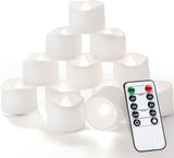 Homemory Remote Flicker Tea Lights – Holiday Gift for Women Who Love Candles but Want a Safer, Cleaner Alternative