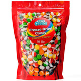 Primary Colors Candy Freeze Dried Candy 10oz Allergy-Friendly Resealable Pouch - Car Cup Holder Snack for Road Trips with Kids