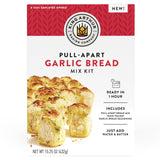 King Arthur Baking Company Pull-Apart Garlic Bread Mix Kit – Safe Beginner Baking Kit for Kitchen Helpers
