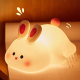 Rabbit Night Light – Aesthetic Nightstand Lamp, Modern Kawaii Decor for Bedroom and Dorm Room