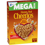 Honey Nut Cheerios, Kid Approved Honey Almond Cereal with Whole Grain Oats, Mega 27.2 oz Lunchbox Pack