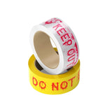 Haunted Keep Out Caution Tape – Fright-Themed Living Space Decoration for Halloween House Parties