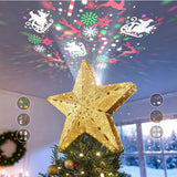 DG-Direct Decorative Lighted Star Tree Topper with Magic Ball Projector – Year-After-Year Reusable Christmas Decoration for Entryway & Dining Room