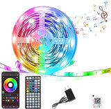 Luminoxa Aura LED Strip Lights 100ft – Thoughtful Birthday Gift for Her, App Controlled RGB Bedroom Decor with Music Sync