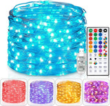 Luminara Fairy String Lights USB 33ft 100 LED – Cool to Touch Kids Room and Nursery Decor, Remote Controlled Multicolor Changing Lights
