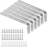 LSK Outdoor Shelf Brackets for Camping Tables & Shed Organization — Solid Steel, 42 lb Capacity