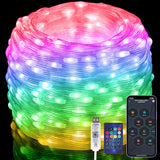 LuminGlow Color Changing String Lights 66ft with Timer and 99 Modes – Designer Home Accent for Indoor Spaces