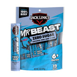 Jack Link's x MrBeast Zero Sugar Mini Beef Sticks – Lunchbox-Stuffing Kids Snack, 6g Protein 12 Count