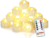 Homemory Auto Timer LED Tea Lights – Valentine's Day Couples Gift for Romantic Dinner Setup at Home