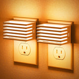 JandCase LED Night Light – Style Matched Plug-In Mood Light for Bedroom and Guest Bathroom, Warm White White or Amber LED Finish