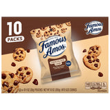 Famous Amos Classic Chocolate Chip Cookies Kid-Friendly Snack Bags for School, Daycare, and Road Trips