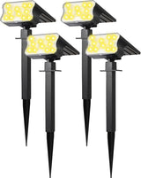 HGGH Solar Lights Outdoor – Smart Light Sensor Security Lights for Yard, Garden Path, and Sidewalk Safety