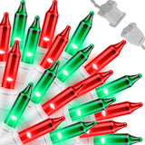 LAMPHOME Child Safe String Lights 19.6ft, Flameless Glow with 3A Fuse and Spare Bulbs for Bedroom and Nursery Use
