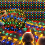 HYH Christmas Net Lights – Festive Birthday and Valentine's Day Gift, Multicolor LED Bush Netting for Gardeners and Party Hosts