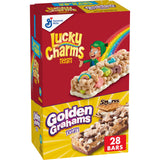 Golden Grahams Lucky Charms Treat Bars – Grab-and-Go Desk Snack for Afternoon Slumps at Work, 28-Count Variety Pack