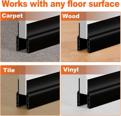 VibraGate Weather Stripping Door Seal – Intentional Home Under-Door Strip, Simple Cut-to-Size Design