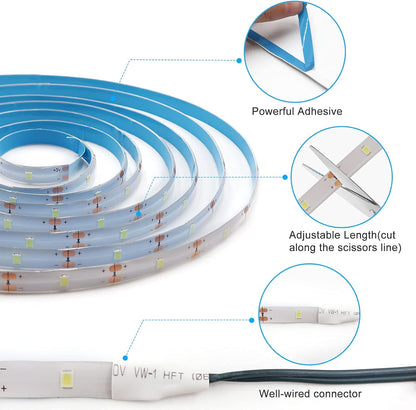 Warm White Battery LED Strip Light Dimmable Remote Valentine Gift for Women and Bedroom Decor Lovers