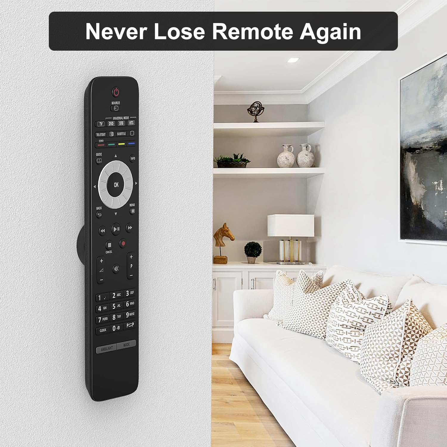 WRAPWITHLOVE Nd-Fe-B Remote Holder 8 Pack – Holiday Gift Set for Whole-Home Organization Lovers